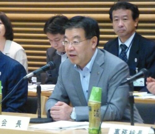 画像：山田知事会長（推進本部長・京都府知事）